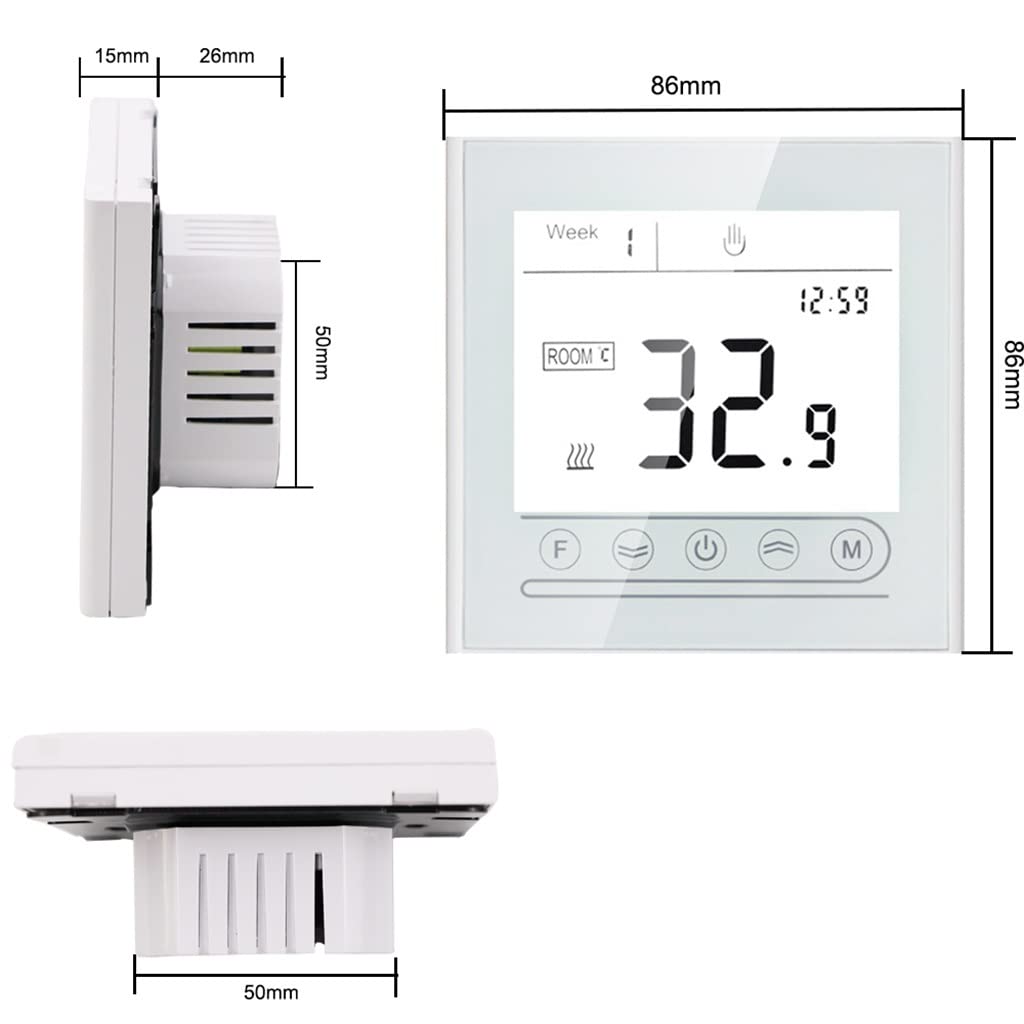 Tuya Smart Thermostat Electric Floor Heating Water/Gas Boiler Temperature Remote Controller(GA)