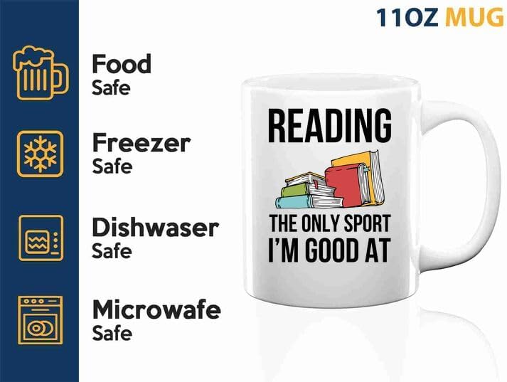 Book Lovers Coffee Mug 11oz White -reading sport - Book Reader Gifts Women Book Lovers Drinking Cup Bookish Bookworm Book Club