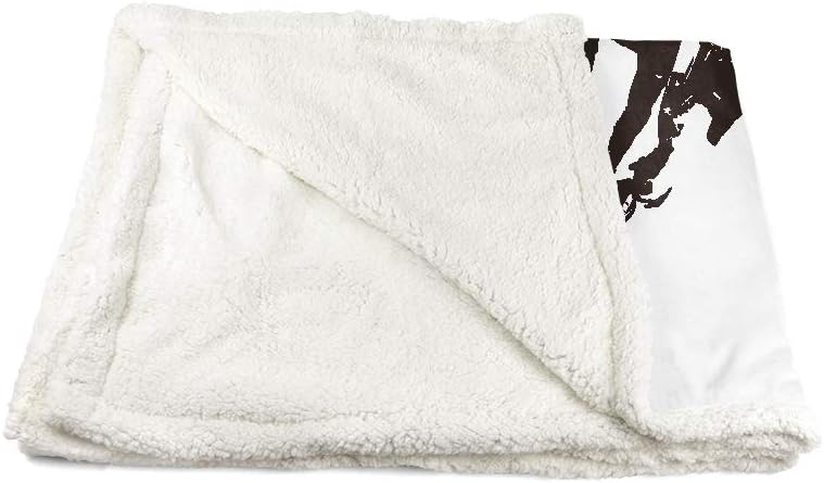 Dirt Bike Throw Blanket Motocross Racer Extreme Sports Printed Soft 3D Cool Plush Sherpa Kids Men Boys Girls Fleece Blankets 50"x 60"