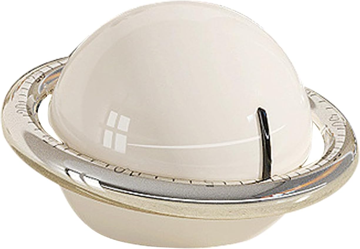 Planet Kitchen Timer, 60 Minute Countdown Manual Timer, Retro Mechanical for Home, Sturdy ABS Design, Cooking Accessory with Easy Use, Desk Classroom Fitness Baking Exercise Reading Use