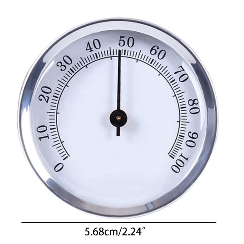 Hygrometer Round Analog for Cigar Humidor, Accurate Reliable for CASE Small Hygrom