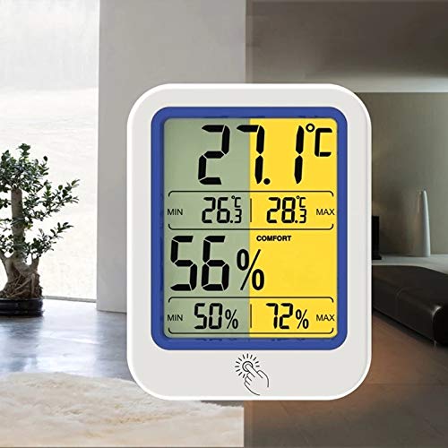 Temperature Humidity Meter Dry Wet Thermometer Backlight Hygrometer Sensor with Large LCD Display