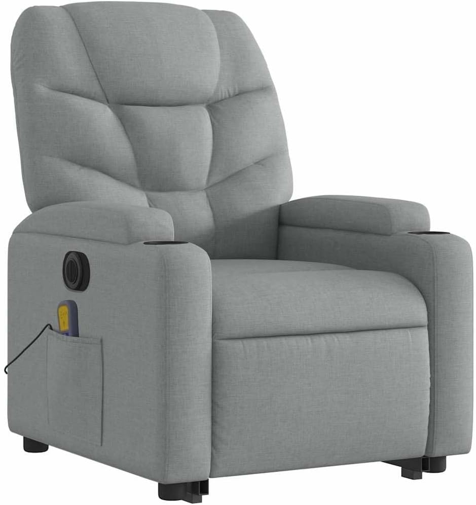 Electric Power Lift Recliner Chair for Seniors Heated & Massage Recliner with Adjustable Settings, Remote Control, Dual Cup Holders, Ergonomic Living Room & Home Theater Seating