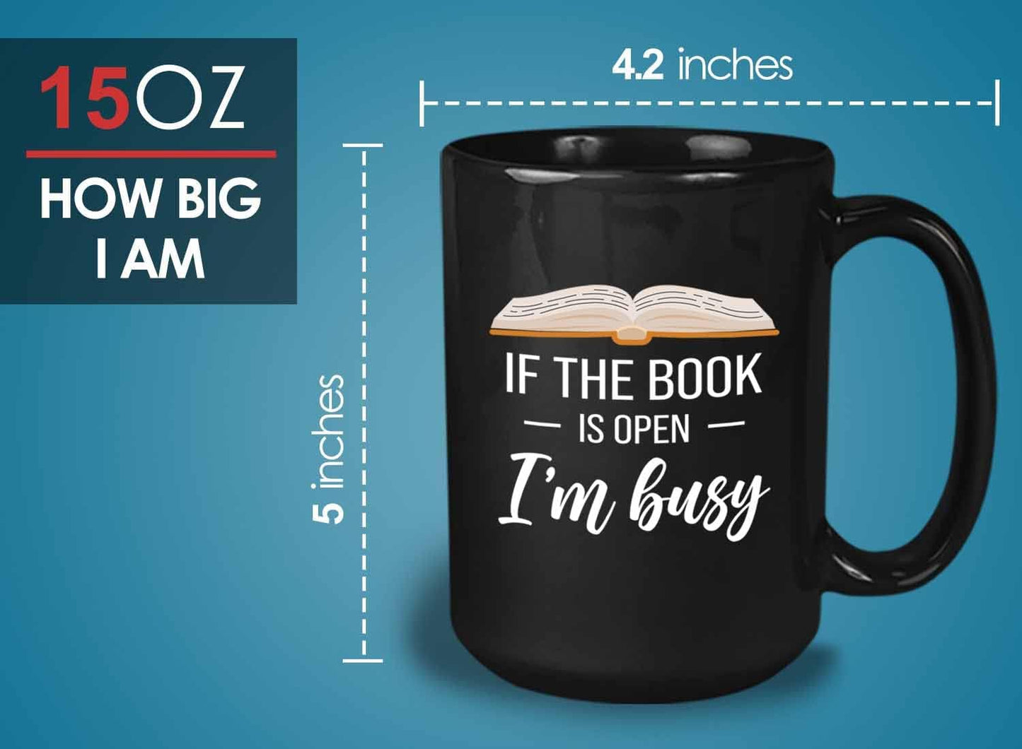 Bubble Hugs Book lovers Coffee Mug 15oz Black - If Book Open - Author Writer Library Library Editor Introvert Lovers Cat Chill Relax Bookworm Reading
