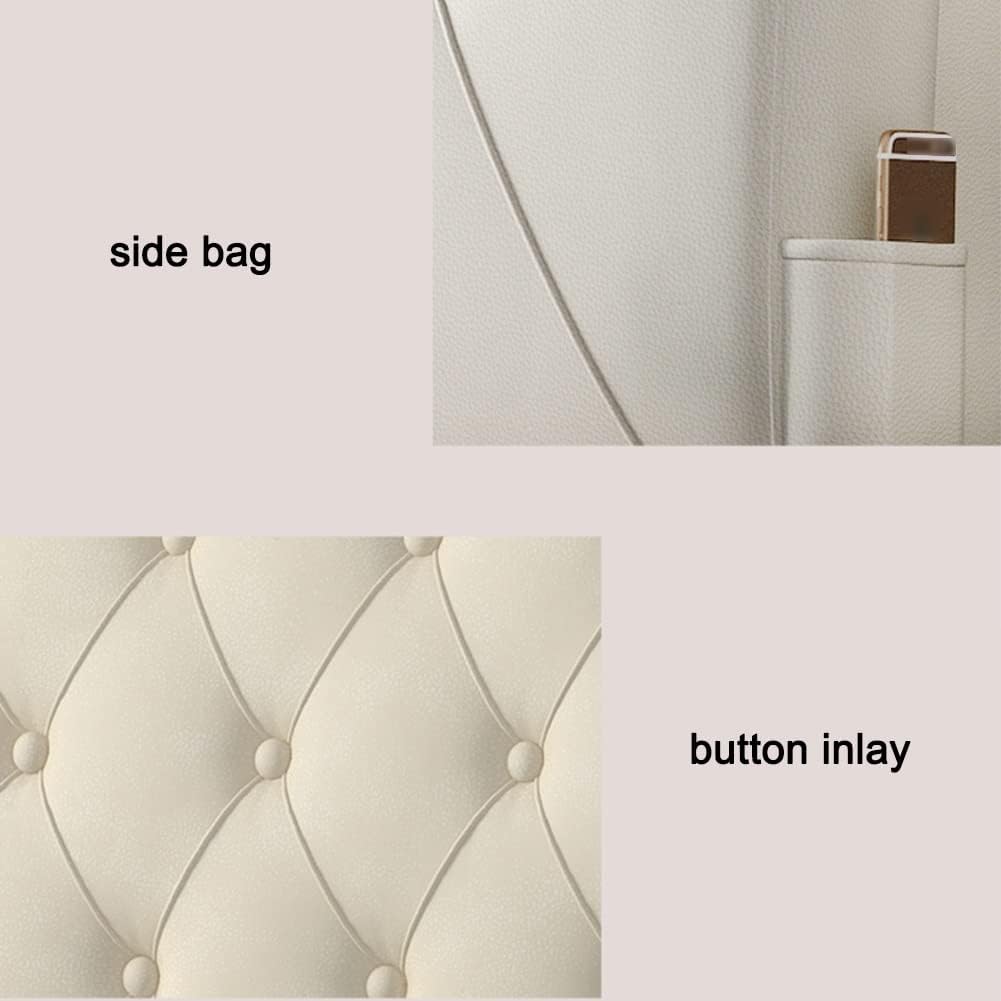 Soft Headboard Backrest Cushion Pillow for Double Bed - Lumbar Support Pad for Hotel Bedroom, Available in 6 Colors (Blue, 160x58x10cm & 90x58x10cm)