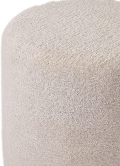 Lama Design Handmade Pouf Footstool for Living Room, Bedroom, Children's Room, Wooden Framed and Durable, Perfect for Resting Your Feet, Soft