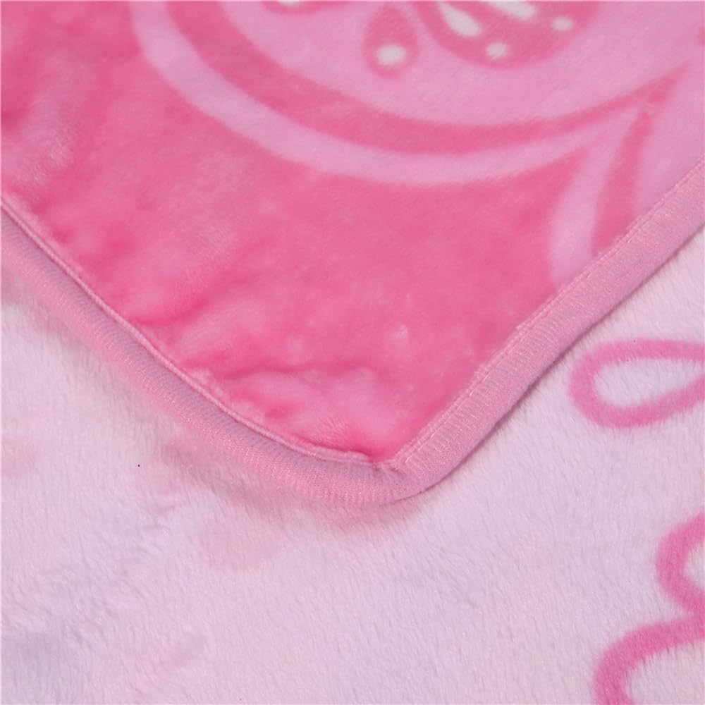 Cartoon Printing Throw Blanket for Girls Kids Adults, Flannel Fleece Blanket，Sofa, Office Chair, Bed, Camping, in car，40"x55",