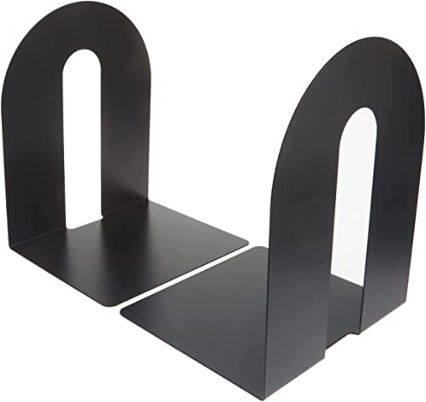 Officemate Heavy Duty 10" Bookends, Non-Skid Base, Black, Pair (93142)