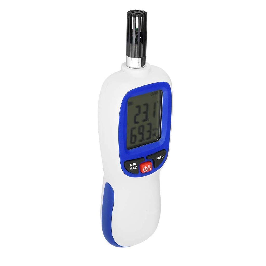 Room Thermometer Large Wall Gauge Meter with Backlight Digital Psychrometer Hygrometer