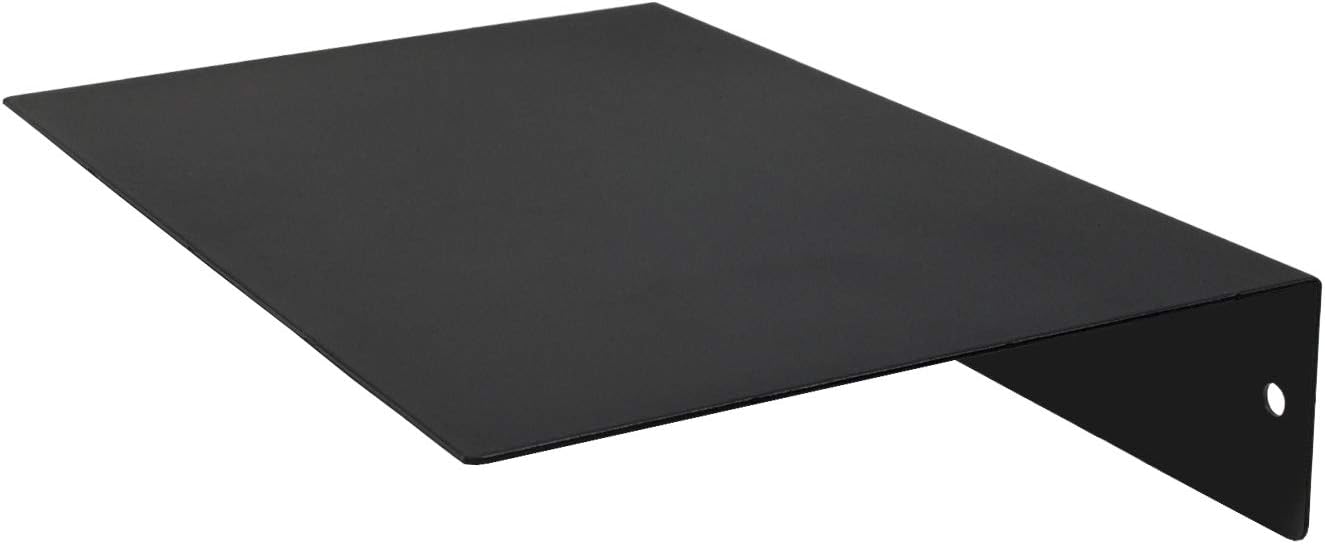 Mitus Floating Shelf Wall Mounted (8 inch x 12 inch) Heavy Duty Industrial Modern Steel, Black