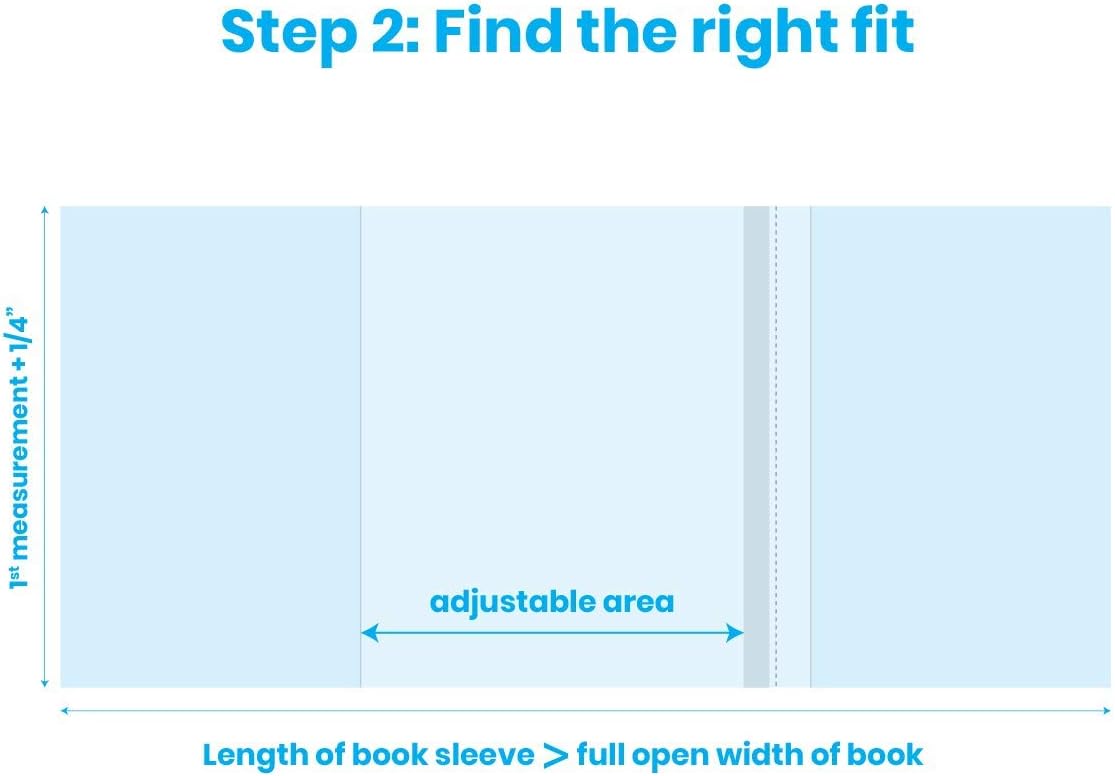 ClearBags Clear Book Covers – 25 Pack, Plastic Sleeves (9" x 15 1/2") for Books – Archival Safe, Dust & Water Protector (Fits Books with 8 3/4" Spine Height & Up to 15 1/2" Wide) – BC9