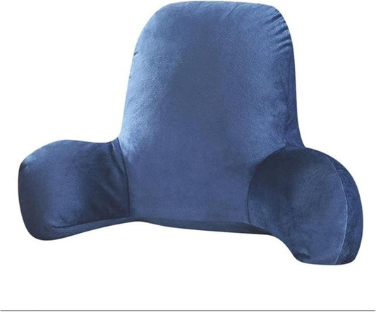 JSEIAJB Plush Big Backrest Reading Rest Pillow Lumbar Support Chair Cushion with Arms Sofa Cushion Back Pillow Bed(D)