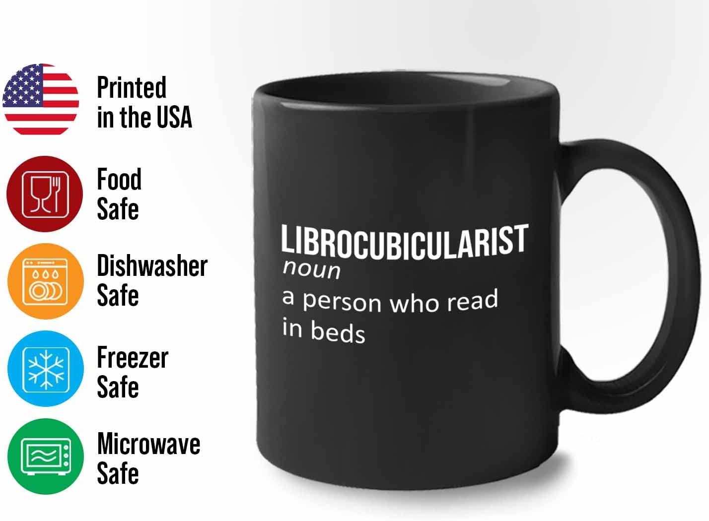 Bubble Hugs Writer Coffee Mug 11oz Black - Librocubicularist A person who read in beds - Reading Book Lover for Bookworm Bibliophile Librarians Author Readers Bookish