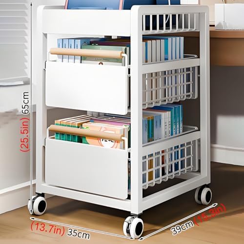 Revolving Metal Bookshelf - Space-Saving Rotating Bookcase for Home, Office, Study, and Living Room - Stylish Storage Organizer for Bedrooms and Balconies