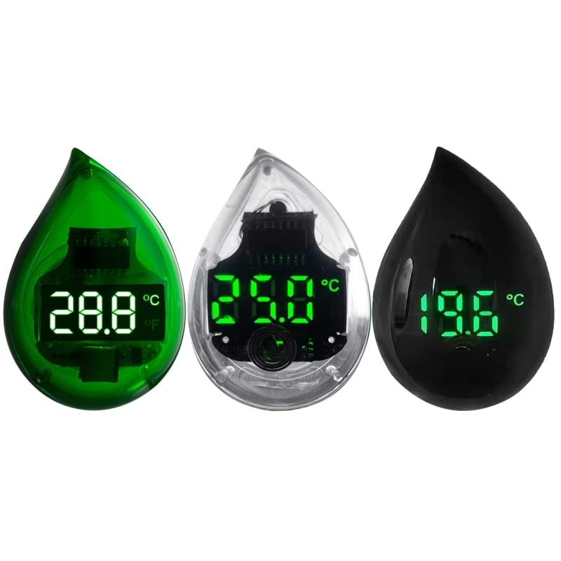 Aquarium Thermometer Digital Fish for Tank Thermometers LED for Touch Screen Adhere Out of the for Temperatur(D)