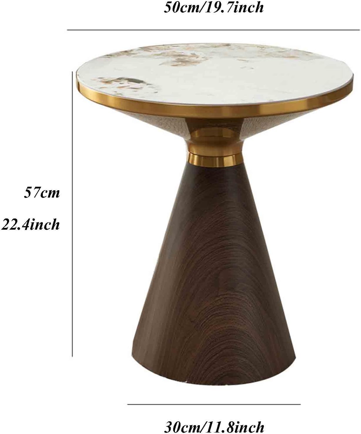 Generic Round Coffee Table Circle Side End Tables for Living Room, Night Stand Tea Table with Storage, Nightstand Bedside Tables for Small Spaces, Bedroom, Small Couch Table
