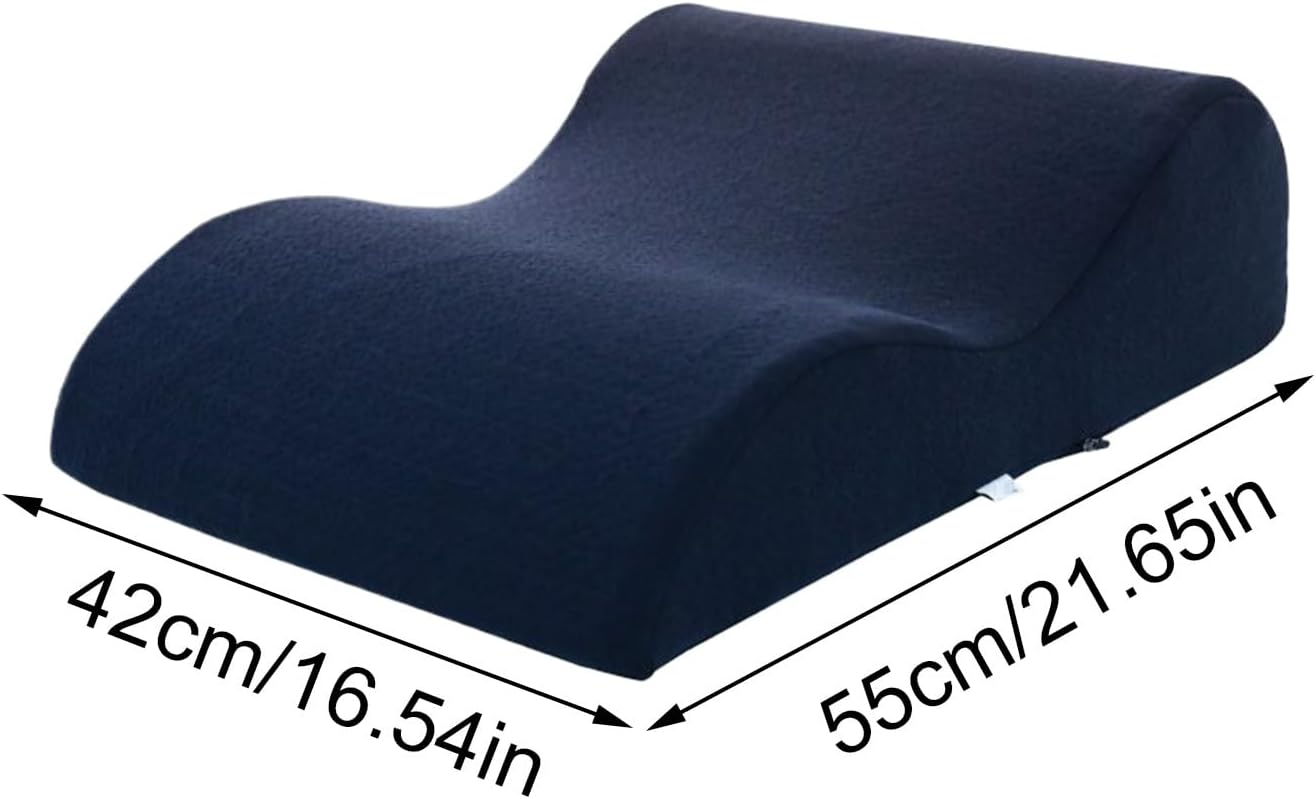 Leg Wedge Pillow, Ergonomic Wave Shape Cushion, Multi Functional Bed Support, Comfortable Rest Aid for Friends Daughter Boys Women Teens Youth Girls, Reliable Tool for Family Health Care