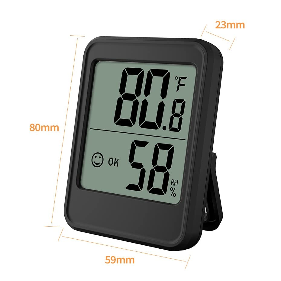 Indoor Hygrograph Backlight Hygrometer Digital Household Temperature Meter Weather Station(E)
