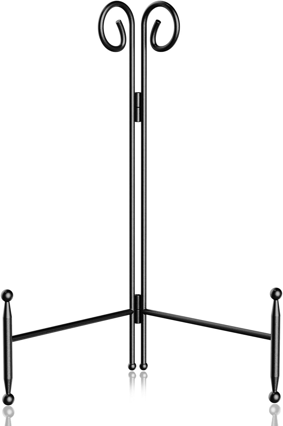 SVENJBB Plate Stands for Display, 8 Inch Plate Holder Display Stand, Black Picture Frame Stand for Table, Decorative Easel Stand for Photo, Art, Plates and Books