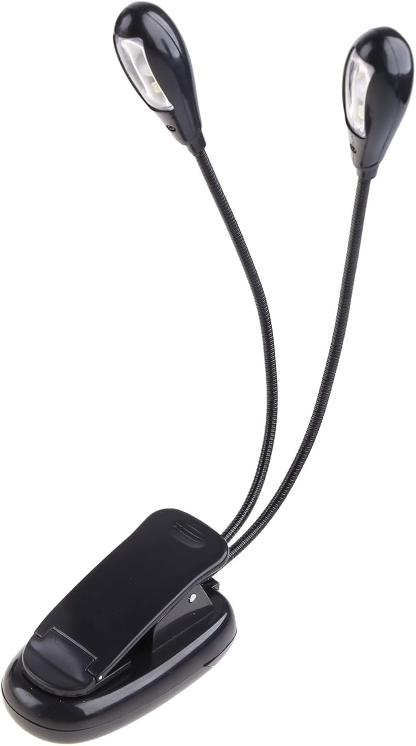 for Head LED Clip Book Light Adjustable Reading Lamp Battery Operated Clip-On Reading Light for Kids Desk Bed Headb