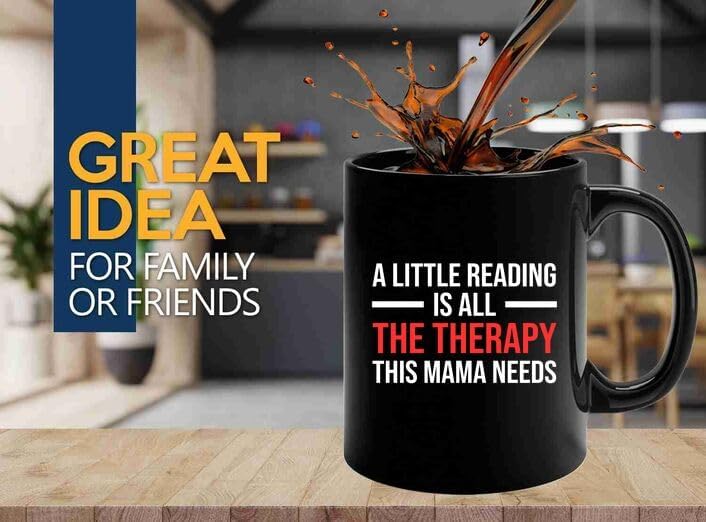 Book Lover Coffee Mug 11oz Black -Little Reading - Book Club Gifts Book Lover Cup Book Reader Romance Reader Gifts Gift For Avid Reader