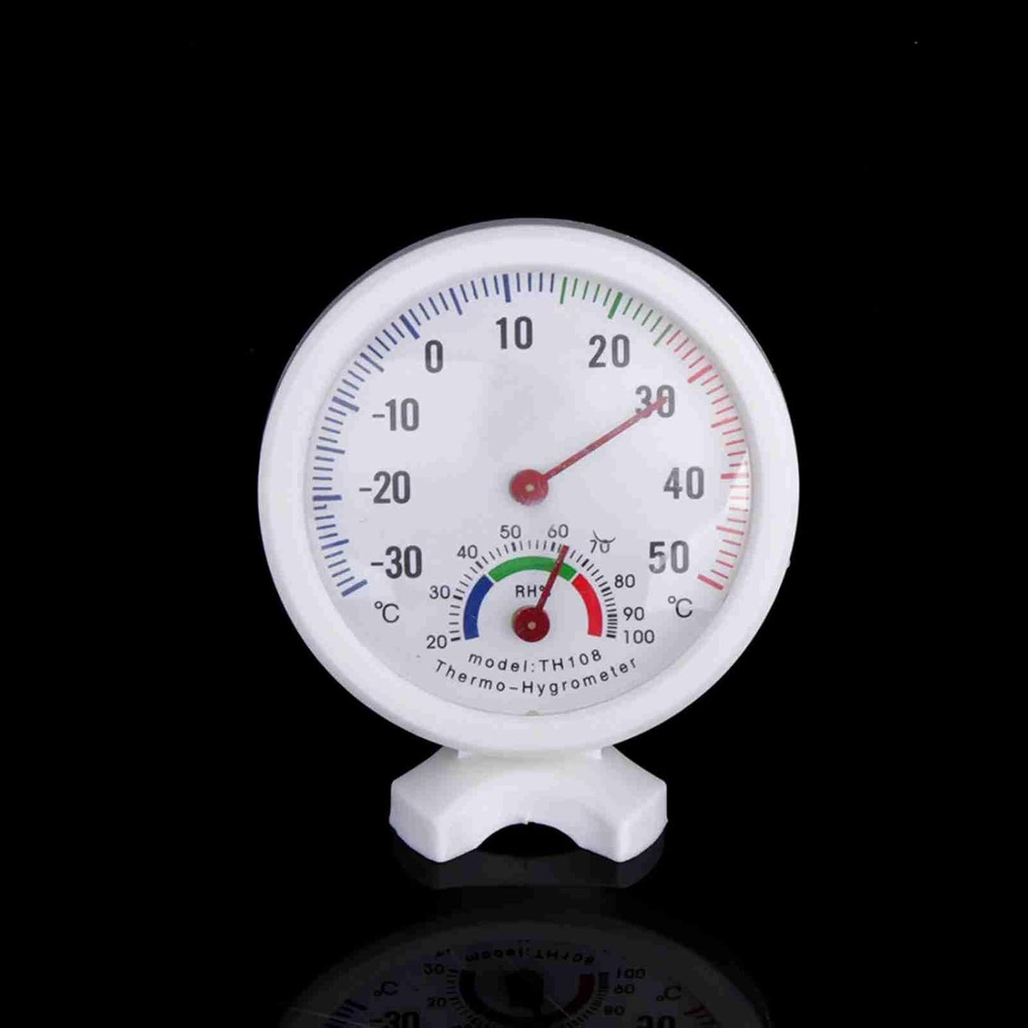 Mini Indoor Thermometer, Indoor Outdoor Hygrometer Analog 2 in 1 Temperature Humidity Monitor Gauge for Home, Room, Outdoor, Offices, Display Mechanical