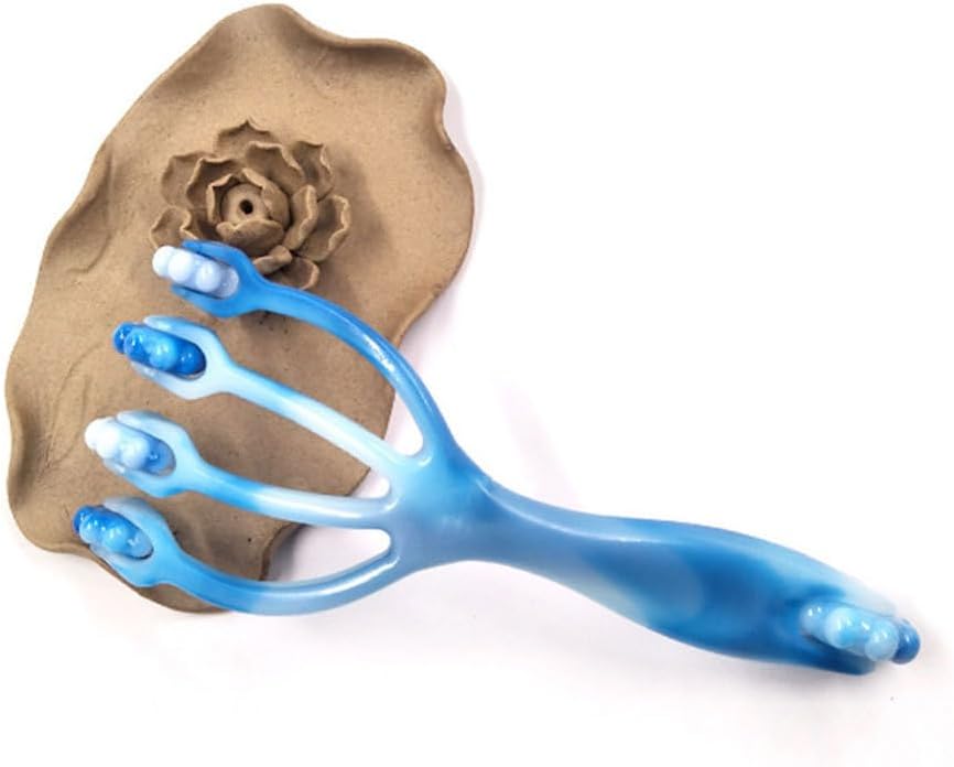 Healifty Handheld Four Claws Roller Massager 7.48 Inch Compact Muscle Massage Tool for Neck Foot Body Head Relief Portable Design
