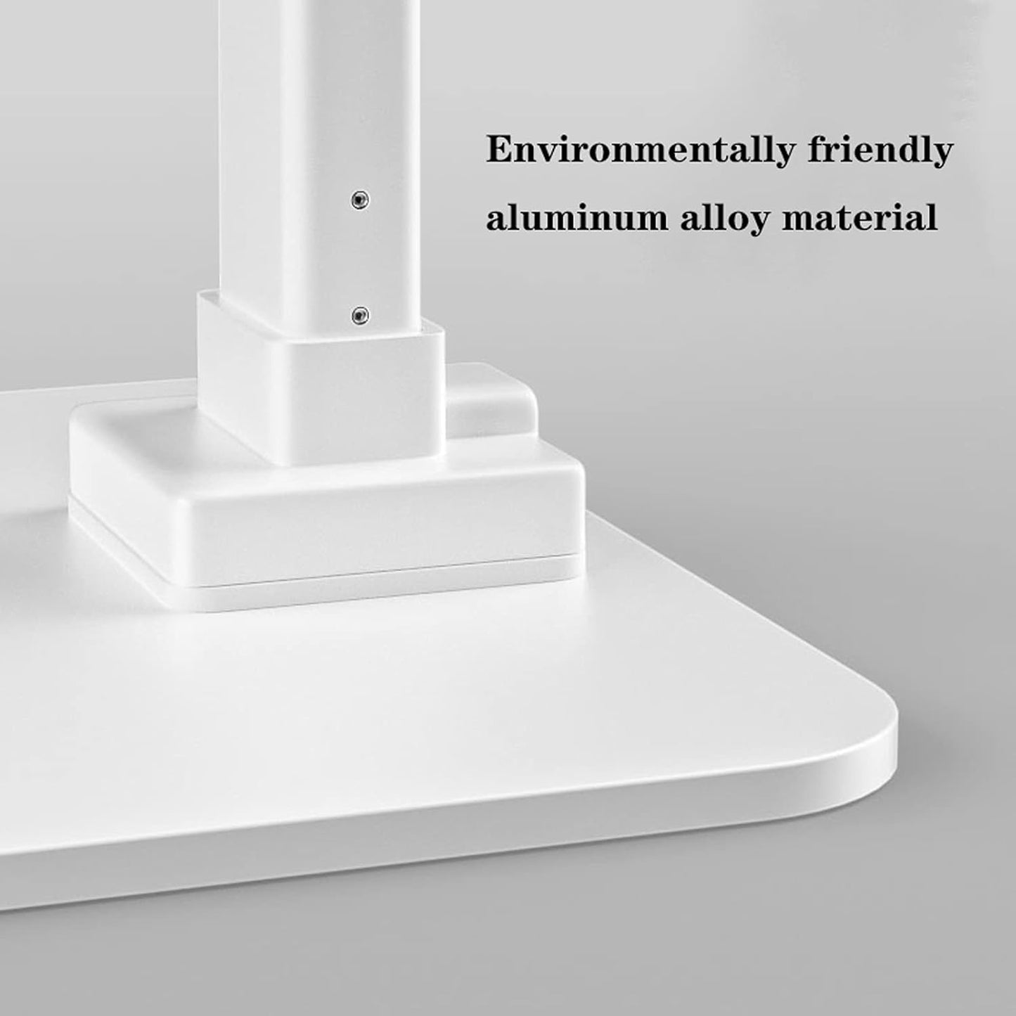 LED Desk Lamp LED Eye Protection Desk Lamp Clip Light Dimmable Touch Control Screen Light Height-adjustable Office Reading Lamp with Intelligent Fill Light White Table Light (Style: Base Style) (