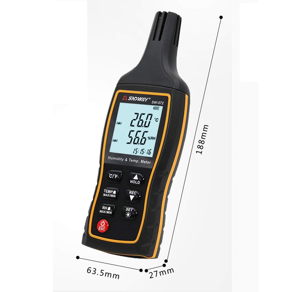 Handheld Thermometer and Hygrometer Industrial High Precision Digital Temperature and Humidity Meter Dew Point Wet Bulb Thermohygrometer