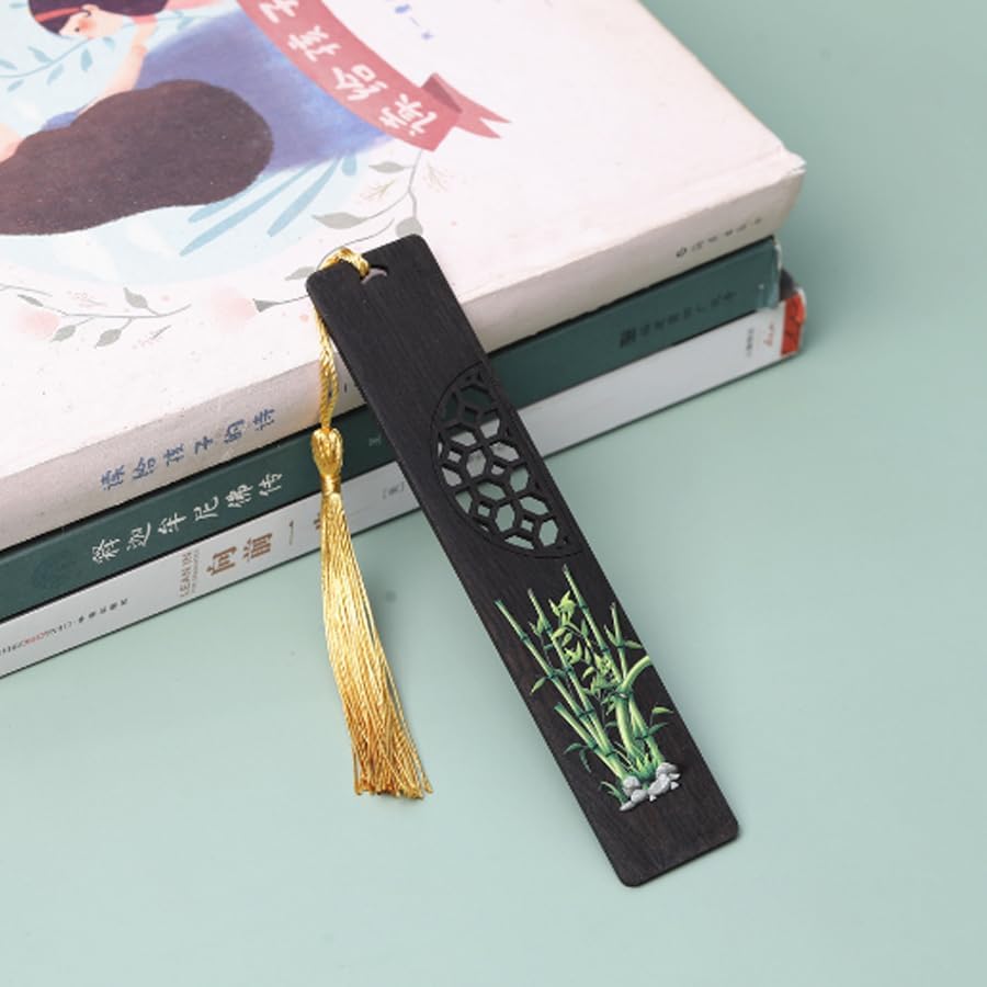 Bookmarks Wooden Bookmark Panda Bamboo Reading Book Markers Book Page Marker Gifts for Women, Kids, Teens Girls, Readers and Book Lovers Pack of 2