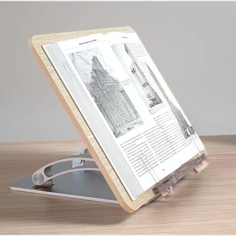 Wooden Alloy Tablet Stand Adjustable Book Support Mobile Phone Holder Foldable Correction Sitting Posture