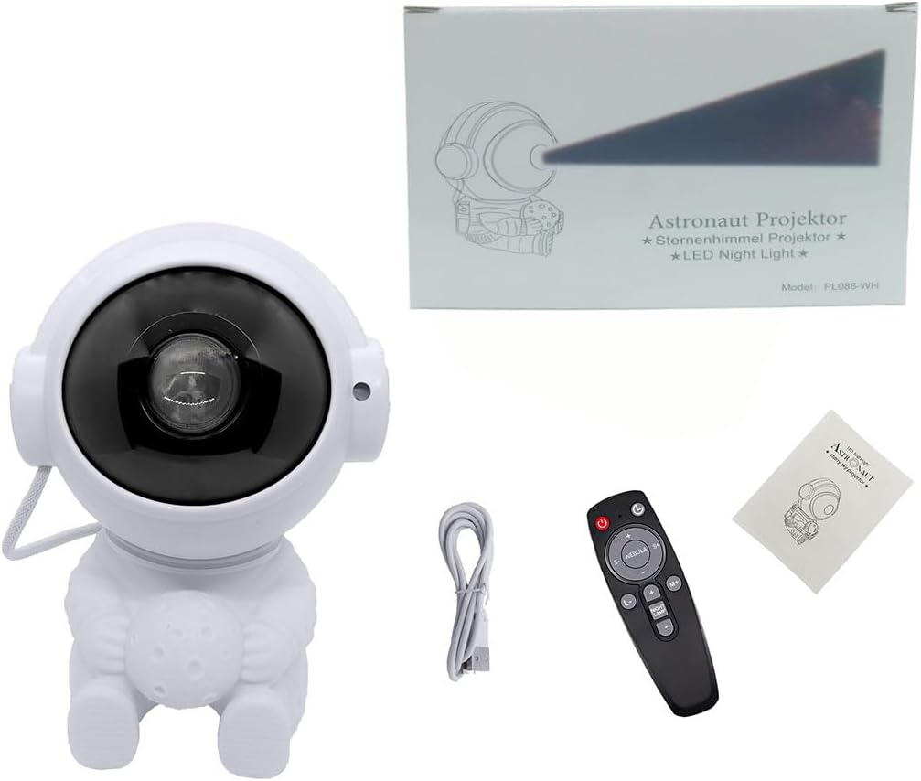 Astronaut Galaxy Projector LED Night Lights for Kids,Nebula Ceiling Lamp Star Light Nightlight Kids for Room Deco with Timer and Remote