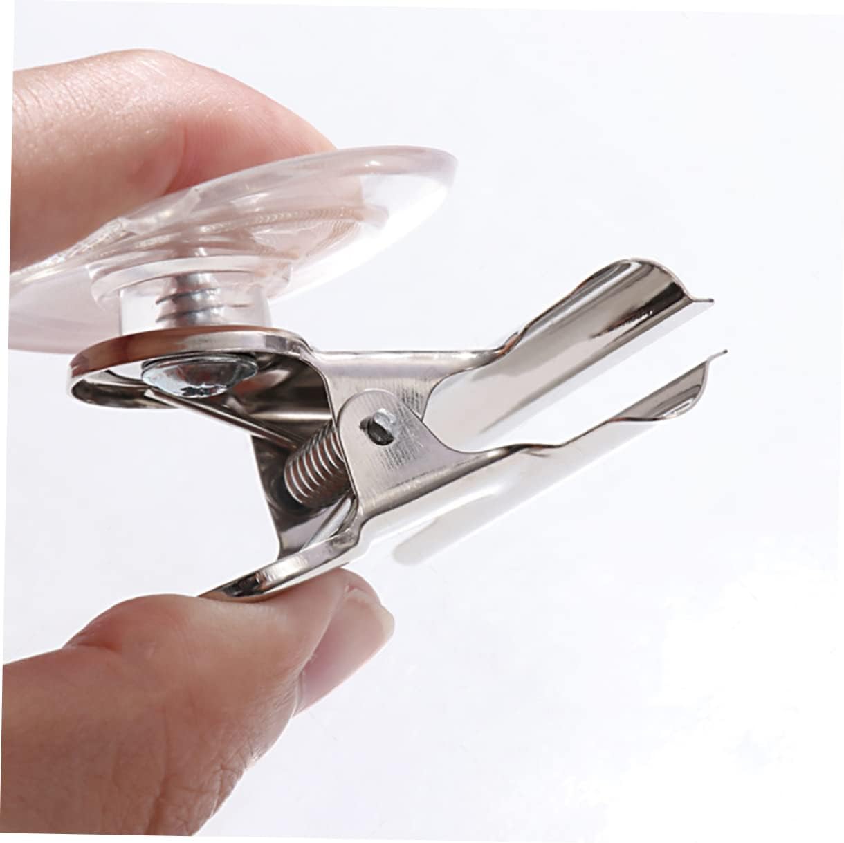 PRETYZOOM 5pcs Stainless Steel Suction Cup Hooks for Glass Window Non-Slip No Tools Needed for Kitchen Bathroom Laundry