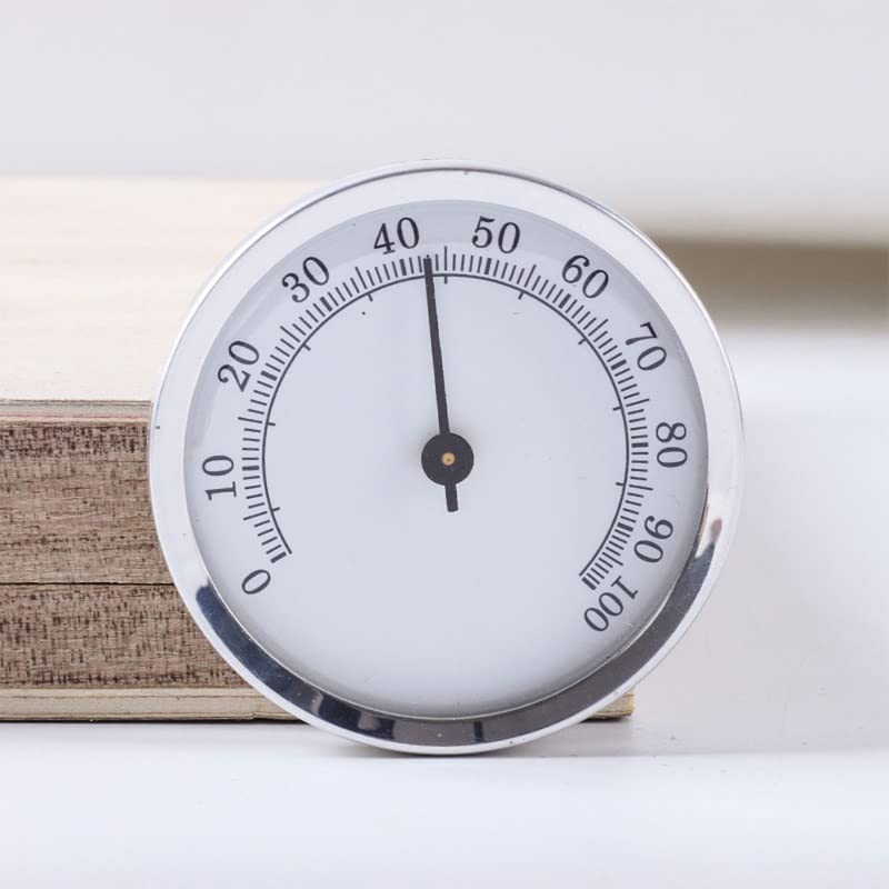 Hygrometer Round Analog for Cigar Humidor, Accurate Reliable for CASE Small Hygrom