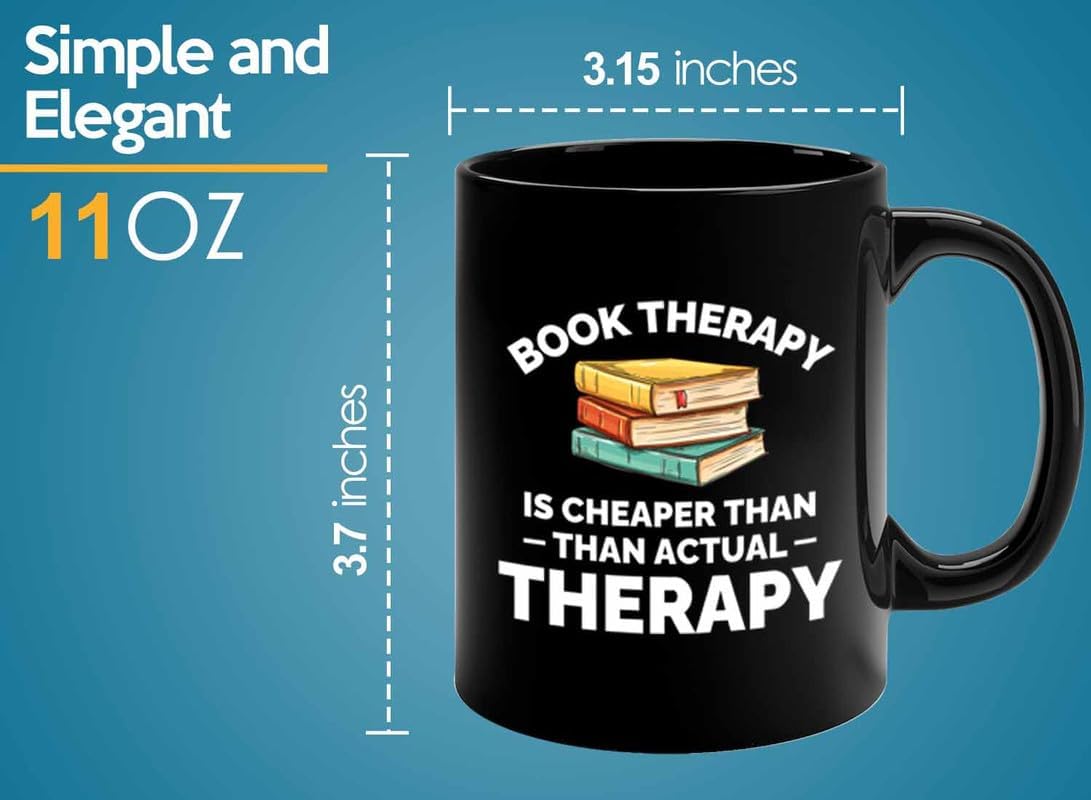Book Lover Coffee Mug 11oz Black - Cheaper than actual - Gift For Poets Bookish People Bibliophile Librarian Book Club Reader