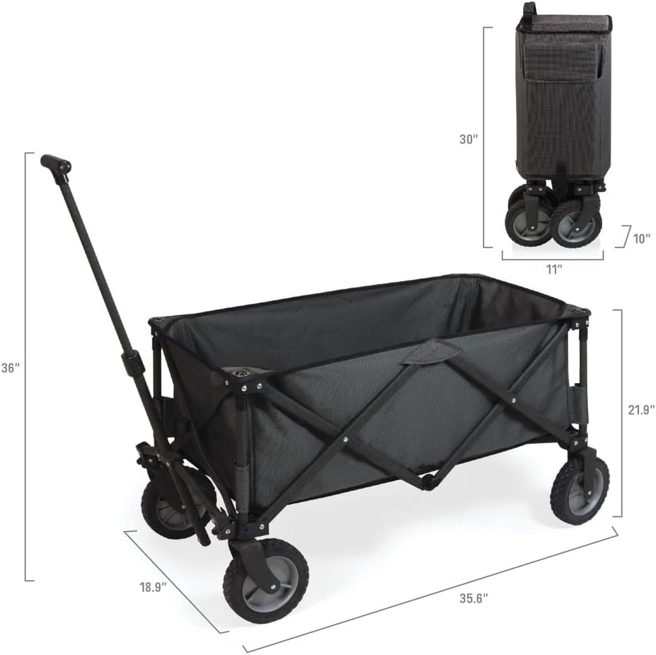 Picnic TIME NCAA Unisex-Adult NCAA Adventure Wagon Portable Utility Wagon