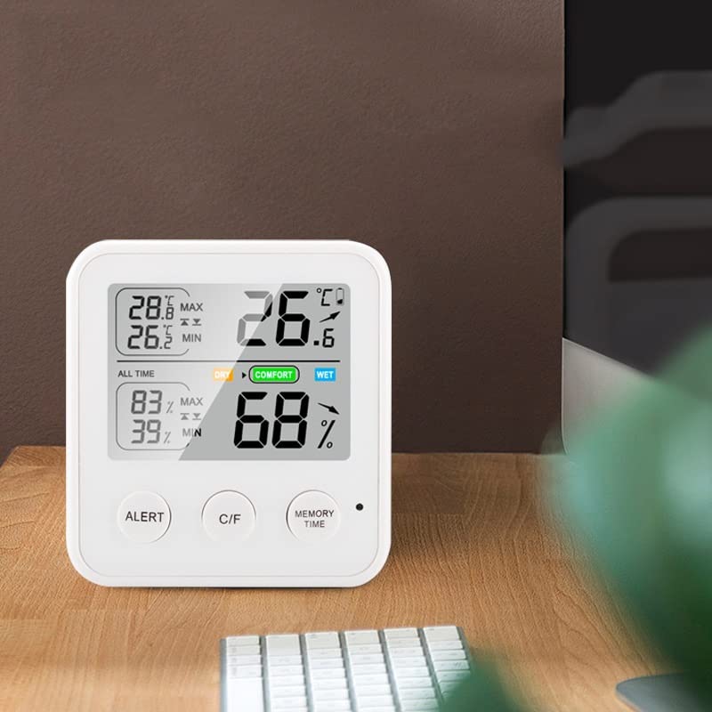 Digital Temperature and Humidity Meter Multifunctional Household Electronic and Table