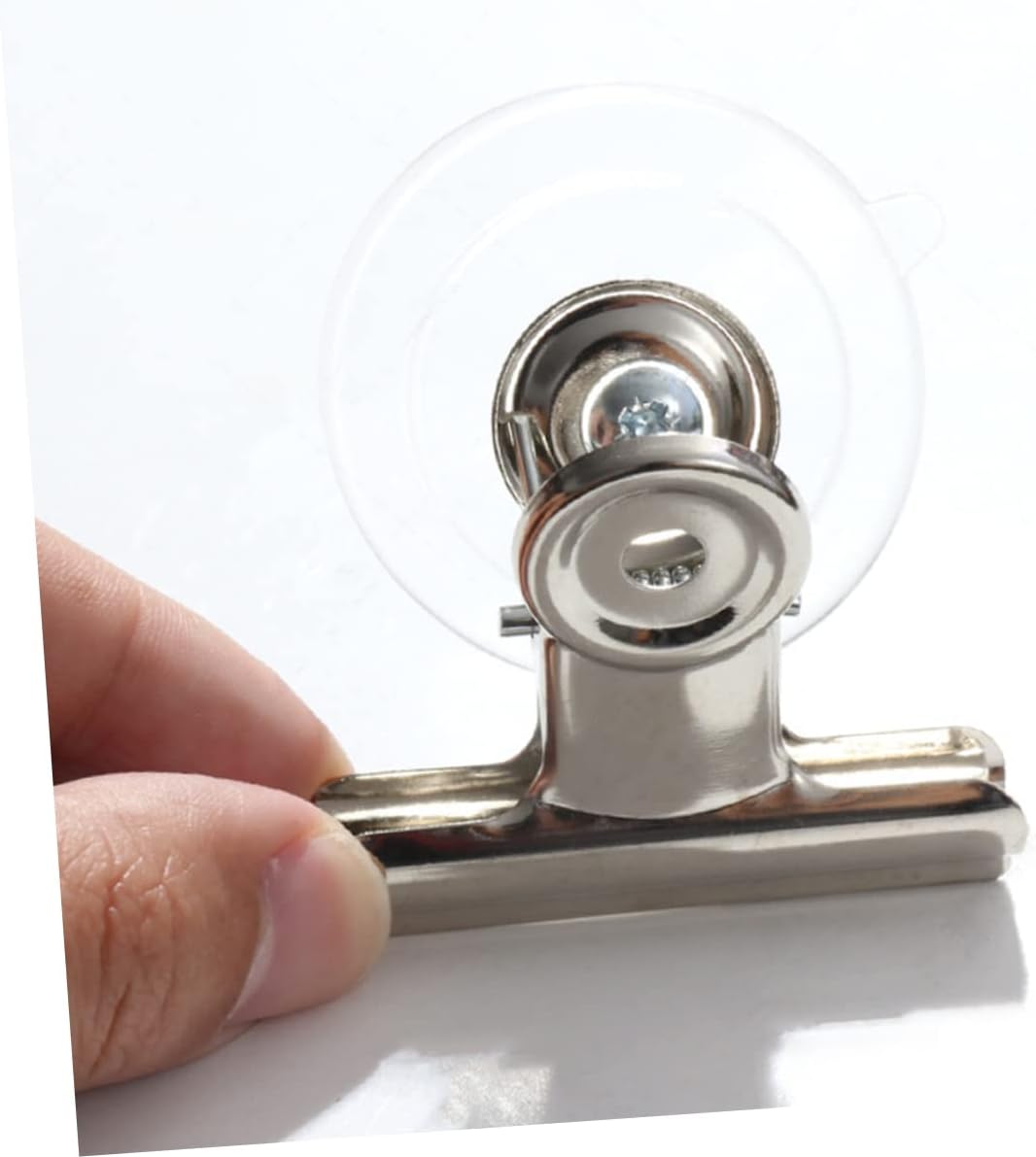 PRETYZOOM 5pcs Stainless Steel Suction Cup Hooks for Glass Window Non-Slip No Tools Needed for Kitchen Bathroom Laundry