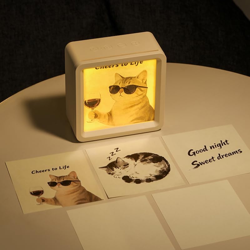 Sleep Speaker/Bluetooth Connectivity/White Noise Speaker/Ambient Night Light/Timed Auto-Off/Mood Soothing/Suitable for Adults & Children/Ideal for Personal Use or Gifting (White)