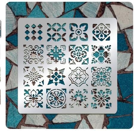 Beautiful Flower Vine Reusable Metal Journal Planning Stencils Stainless Steel Stencils for Painting Notebook Diary Painting On Wood Floor Wall Furnitur Engraving Bookmark Crafts DIY Art