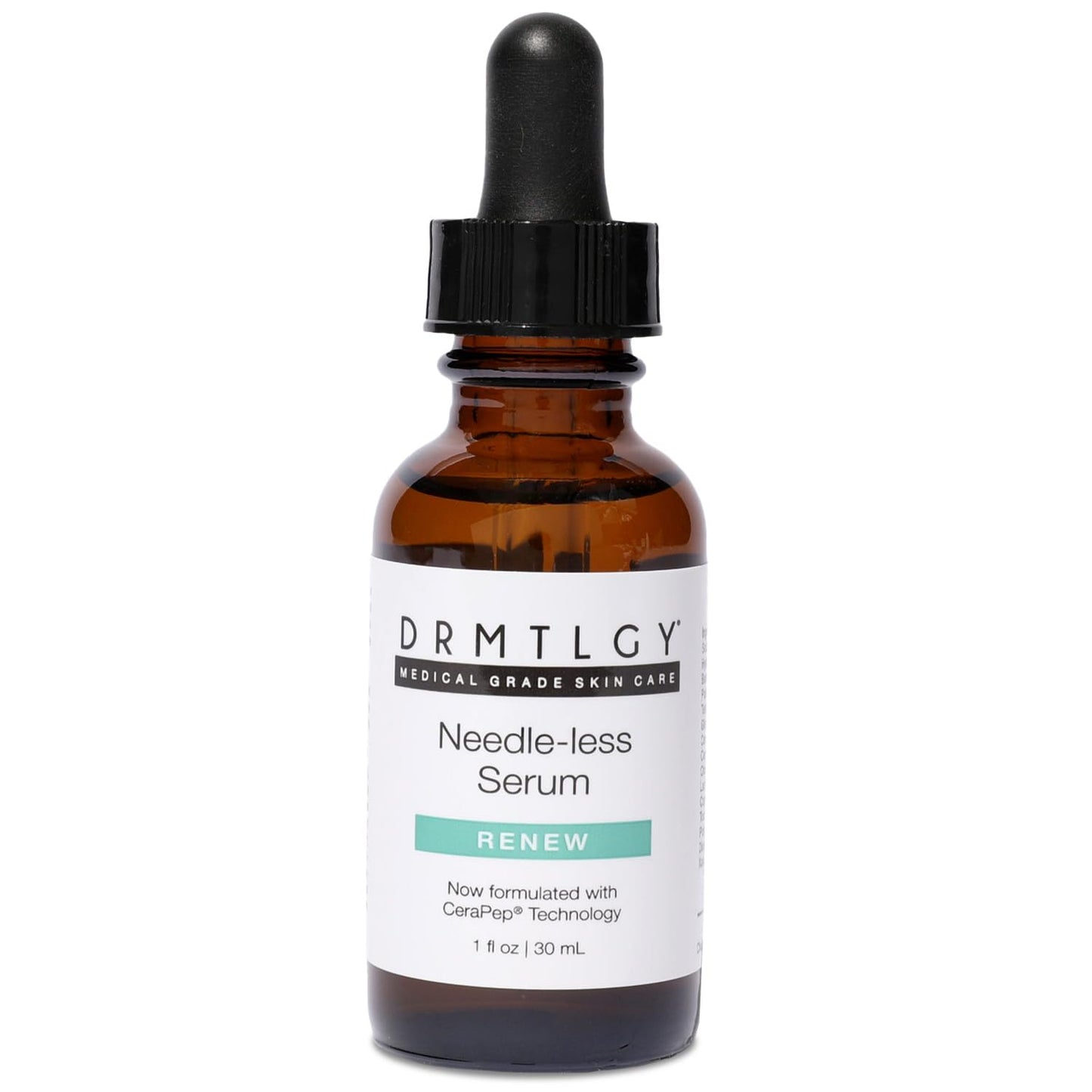 DRMTLGY Needle-less Serum – Peptide & Ceramide Face Serum for Fine Lines & Wrinkles, Hydrating & Firming Anti Aging Serum with Niacinamide & Hyaluronic Acid, Smooths & Plumps Skin, 1 oz