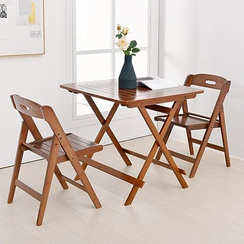 Modern Light Weight Folding Dining Chairs with Backrest for Kitchen, Living Room, Wedding & Balcony - Commercial Table Chair Reading Room Foldable Furniture/Natural