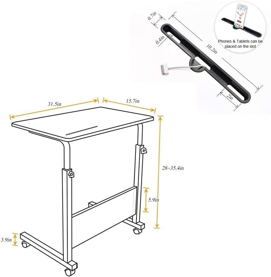 SogesGame 31.5 Inch Computer Desk, Modern Simple Gaming Desk Home Office Desks, Writing Study Table Small Desk