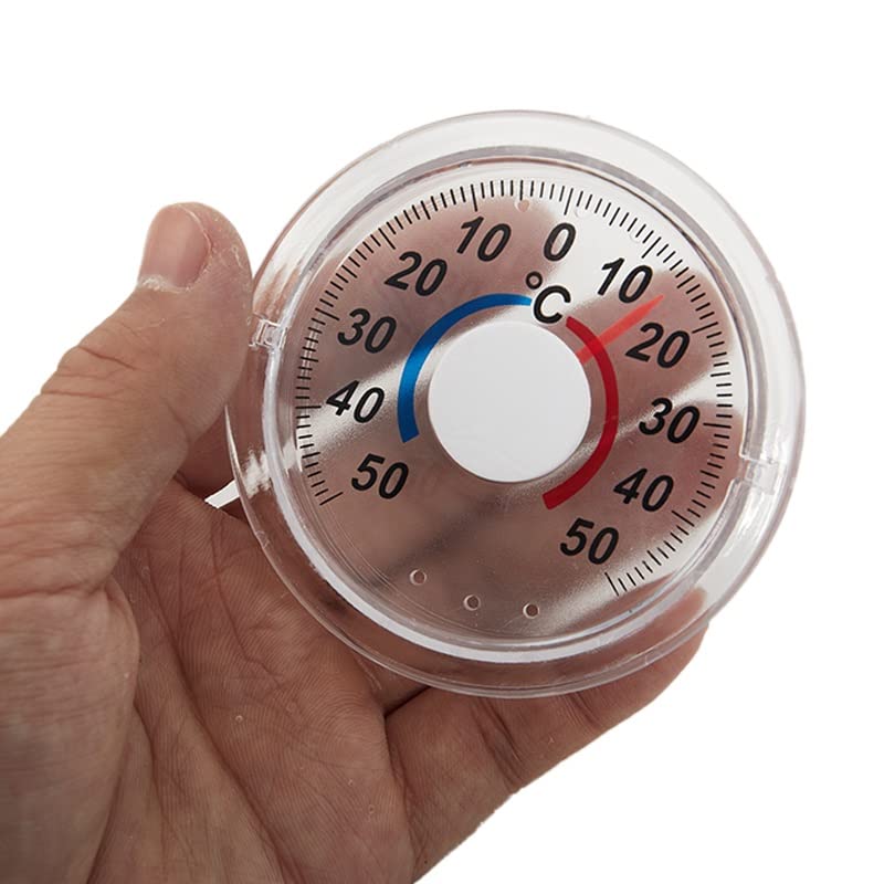 Round Plastic Door and Window Thermometer Outdoor Pointer Type Cold and Heat Watch