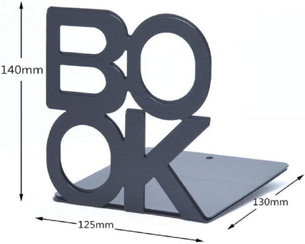 Tree Bookends Metal Nonskid Bookends Heavy Duty Bookshelves Organizer Office Bookend for Shelves, Book Ends for Heavy Books (1 Pair, Black)