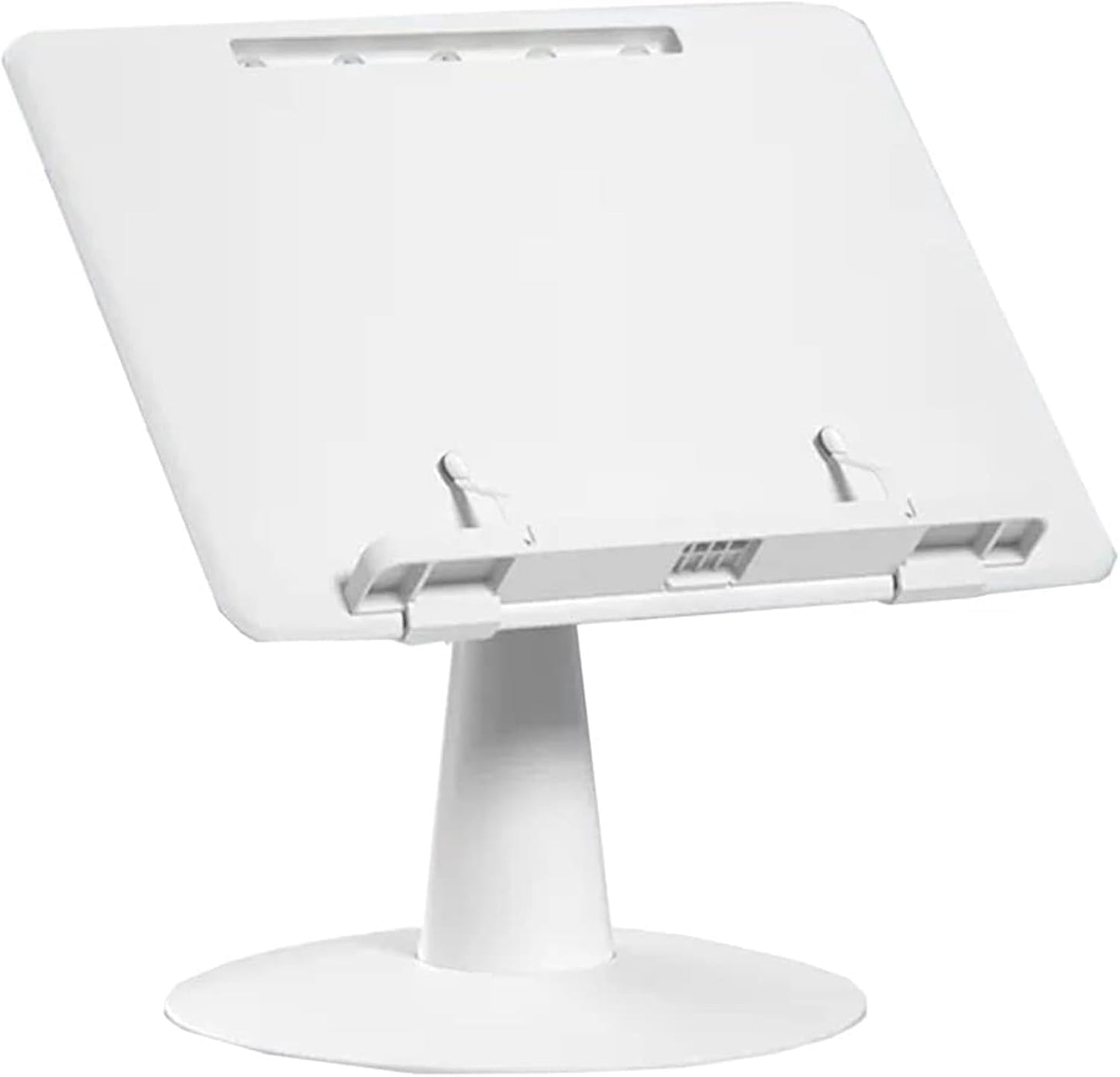 Book Stand for Reading Hands Free, Laptop Stand for Desk, Cookbook Holder Stand with 4 Gear Angle Adjustment, Floor Stand Book Holder for Tablet Recipes Textbook (Color : /Pink) (/Pink) (/White )