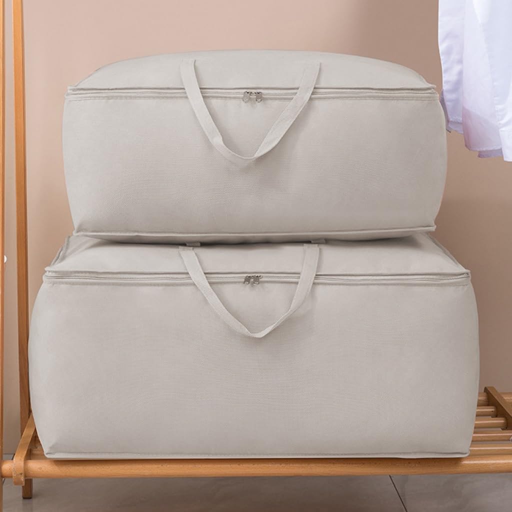 Fold Non Woven Fabric Storage Box Gray Home Clothing Underwear Sock And Organizer(54 * 36 * 18cm)