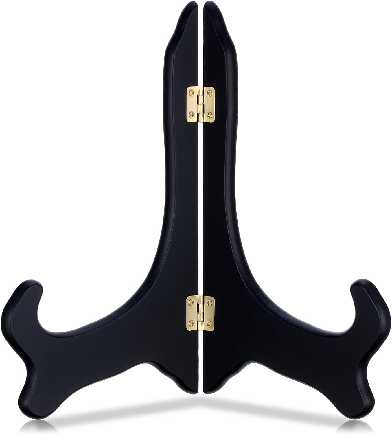Small Plate Stand for Display 8 Inch Wooden Black Easel Plate Holder For Displaying Decorative Mini Easel Frame Picture Stands for Displays Book Dish Card Picture Cd