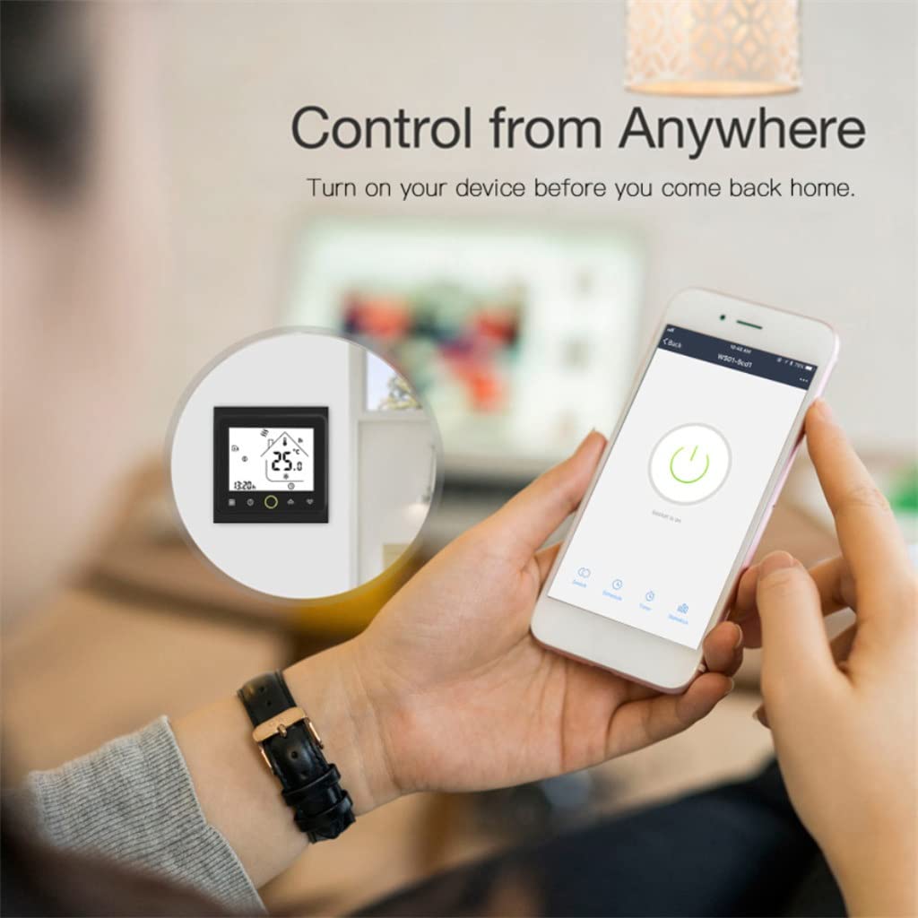 Smart Thermostat Temperature Controller Water/Electric Floor Heating Water/Gas Boiler Works(D)