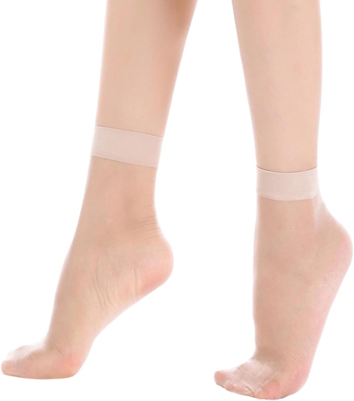 YAGAXI Women's Everyday Sheer Ankle Nylon Soft socks - 9 Pairs 20D Reinforced Toe with Comfort Top Hosiery